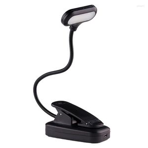 Tischlampen Augenschutz Buch Nachtlicht Wiederaufladbare LED Batteriebetriebene einstellbare Mini Clip-On Studie Schreibtischlampe für Schlafzimmer