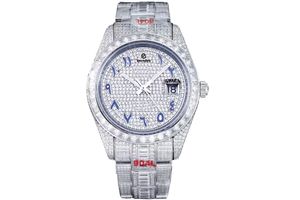 Watch Herren Diamond Armbandwatch T-förmige Diamant-Schneidprozess Verstellbarer Schnalle für 18-22 cm große Handgelenk geeignet