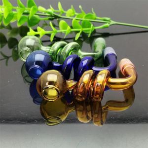 Smoking Pipes Color spiral S cooking pot Glass bongs Oil Burner Glass Water Pipe Oil Rigs