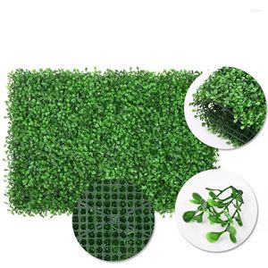 Dekorativa blommor 40 60 cm Artificial Plant Plastic Lawn Greing Wall Turf Outdoor Home Store Bakgrund Falsk dekoration