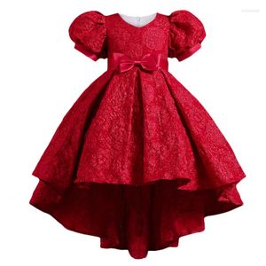 Abiti da ragazza Abito da principessa a fiori 3-12 anni Abito da ballo di Natale Abbigliamento da festa Bambini Matrimonio Bambini Primavera Autunno Costume da ballo