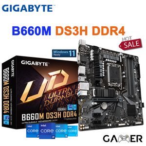 ギガバイトB660M DS3H DDR4 WiFiマザーボードIntel B660 LGA 1700 12th Gen DDR4 64GB PCI-E4.0 M.2メインボード新しいサポートBIOSアップデート