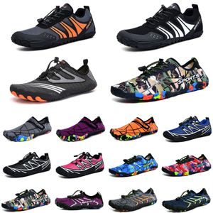 Scarpe da acqua arancione verde giallo rosa oro scarpe da spiaggia paio di scarpe da ginnastica creek con suola morbida pelle grigia a piedi nudi snorkeling wading fitness scarpe da ginnastica sportive da donna