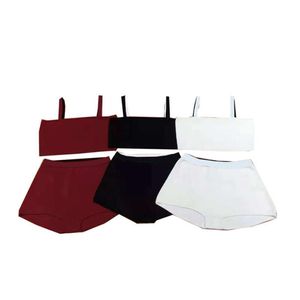 Tube Top Underwear Womens Bikini Textil Sexig hög midja Dam underkläder Set utomhusresor Kvinnor BH underkläder2845