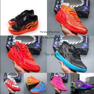 2023LAMELO Shoes Mens Lamelo Ball Basketball Shoes MB 02 Red Black Bred White Blue Orange Rick Purple Cat Carton Pink Melo Sneakerslamelo Shoes