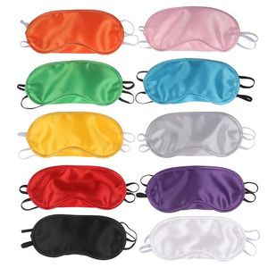 Silk Sleep Eye Mask Ögonbindel med elastisk rem Mjuk ögonskydd Ögonskydd för nattsömn, resor, tupplur