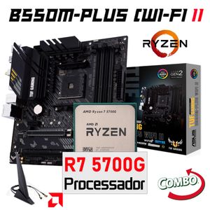 ASUS TUF Gaming B550M Plus WiFi II AM4 Motherboard AMD Ryzen 7 5700G AM4 Processor Kit AMD B550 Mainboard DDR4 R77 5700G NYTT