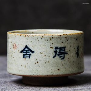 Tassen Untertassen Meister handbemalte chinesische Kalligraphie Keramik Teetasse Set Teegeschirr Schüssel für Zeremonie Kaffeetassen