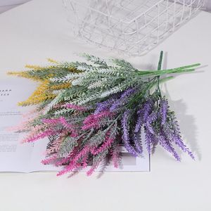 Flores decorativas Simulação residencial ao ar livre Simulação de flores Flocking Lavender Decoração falsa Hyacinth