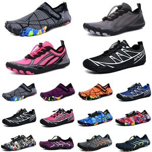 Wasserschuhe graue weiße Watschuhe Strandschuhe Paar weiche Creek-Sneaker grau barfuß Haut Schnorcheln Wating Fitness Frauen Sporttrainer Sport Trainer