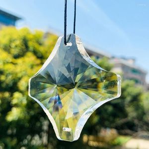 Żyrandol Crystal Clear Cross czworoboczny łuk fasetowany laser pryzmat suncatcher komponent wisiorek