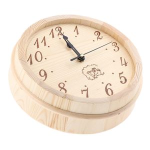 Relógios de parede Wood Clock de tempo de tempo de tempo Salvando decoração de casa resistência de alta temperatura Temporizador de vapor