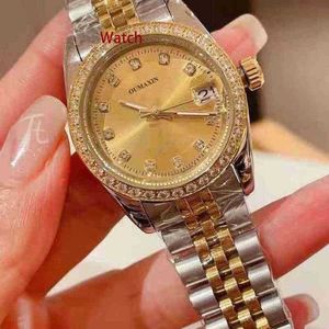 DATE c Sapphire Designer Watch Automatic Machinery Luxury Brand 31mm Ladies Mechanical 316l Stainless Steel Pink Dial Clock126