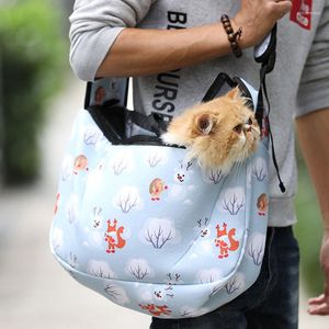 Hundbilsäte täcker bärbar kattpåse husdjur bärare handväska resa utomhus andningsbar liten kattunge ryggsäck valpleverantörer