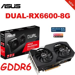 ASUS Dual RX6600 8G AMD Radeon RX 6600 8GB Grafikkort GDDR6 128-bitars 14 Gbps Support AMD Desktop CPU Motherboard Video Card