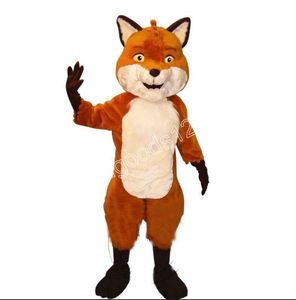 Performance Super Cute Friendly Fox Mascot Costumes Halloween Fancy Party Dress Cartoon Character Carnival Xmas Easter Advertising Birthday Party Costume