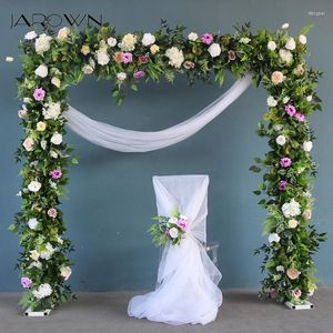 Flores decorativas Jarown Wedding Plant Flower Cenário Decoração Floral Arco Arco Arco