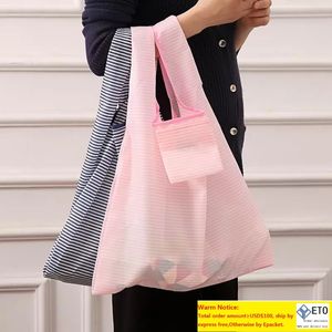 Eco Friendly Shopping Tote Promotion Customizable Creative Foldable Shopping 6 Colors Reusable Grocery Storage Bag