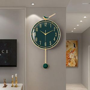 Wall Clocks Korean Hidden Personalised Clock Kitchen Funky Pendulum Large Kids Bedroom Reloj Mural Industrial Deco WW50WC
