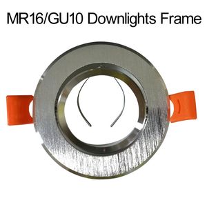 LED Downlights Frame Round Fixture Lighting Accessories Holders Adjustable Cutout 65mm MR16 GU10 Bulb (Black) crestech168