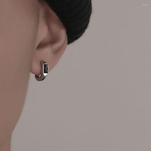 Hoop örhängen mode punk stil titanium stål män cool koreansk öron buckle street slitage personlighet smycken tillbehör