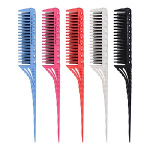 1pc Professional Hair Combs Tip Tail Comb Barber Hairdressing Comb 3-Row Teeth Detangling Comb Salon Tools Barber Accessories