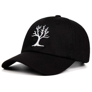 100% bawełniana czapka baseballowa Big Tree Tat Hats Hafdery Snapback Caps Brak konstrukcji kapelusz Q0703240F