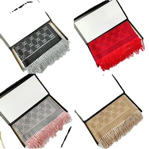 Mode-Paris-Design, Schals aus 100 % Kaschmir, Herren- und Damen-Buchstabenschal, großer Schal, warme, verdickte Wolle