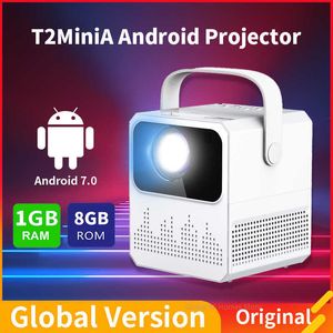Projectors Tlag T2 Mini Projector 4K Android 70 18GB Wifi 5G Bleutooth Video Portable 120Ansi Home Theater Projector for Office Home R230306