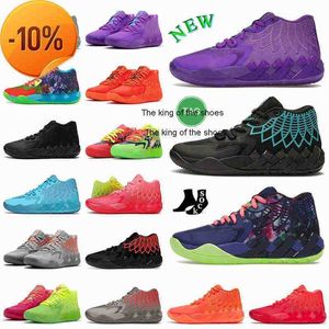 2023 lamelo buty autentyczne lamelo piłki męskie buty do koszykówki MB.01 Man Melo Rick and Morty MB01 01 Ballls Galaxy Blue Red Greenlamelo Buty