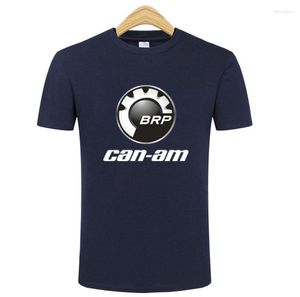 Men's T Shirts 2023 Creative Design CAN-AM Logo T-shirt Solid Color Cotton Shirt Men Arrival Style Short Sleeve