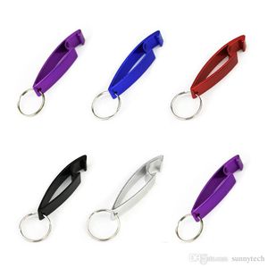 Portable Beer Bottle Opener Keychain Aluminum Beer Bottle Opener Can 5 Colors Wedding Party Favor Gifts LX2742