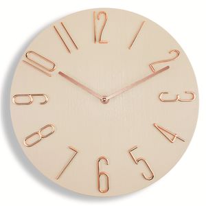 Zegary ścienne imitacja zegara ścienna z ziarna drewna Niezerniste ciche plastikowe retro duże okrągłe białe żółte zegary domowe kuchnia biuro zegar ścienny 230310