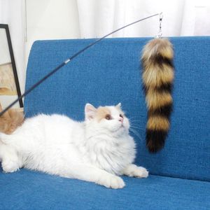 Cat Toys Plush Fairy Funny Stick Replaceable Tail Shape Feather Pendant Rod Boredom Relief Props Catcher Interactive