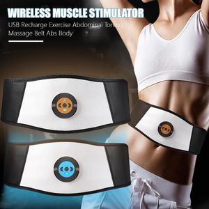 Abdominal Toning Belt Abdomen Vibration Body Slimming Belt EMS Trainer Electric Muscle Stimulator Fitness Massager Waist Support Q310L