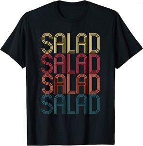 Männer T Shirts Retro Salat Gesunde Lebensmittel Geschenk Für Crewneck Baumwolle Hemd Männer Casual Kurzarm Tees Tops Drop