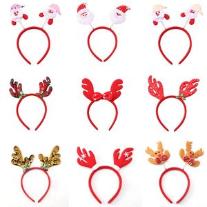 Hair Accessories 2023 Year Women Girls Cute Christmas Antlers Santa Claus Hairbands Sweet Decorate Headband Fashion