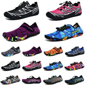 Scarpe da acqua giallo rosa grigio rosso scarpe da trampolino scarpe da spiaggia coppia scarpe da ginnastica creek con suola morbida pelle grigia a piedi nudi snorkeling trampolieri fitness scarpe da ginnastica sportive da donna