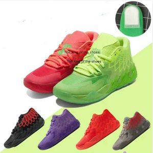 2023Lamelo Schuhe 2022 Mode LaMelo Ball Basketball Schuhe Männer Frauen Bälle MB.01 Trainer Rock Ridge Queen City Rick und Morty Rot Beige BeLamelo Schuhe