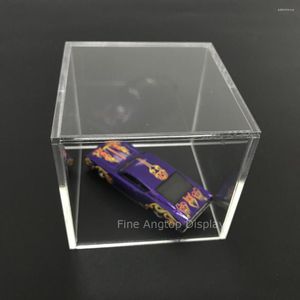 Jewelry Pouches Premium Clear 5-Sided Acrylic Display Case Available With Additional Base