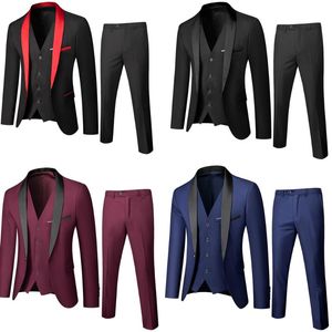 Men's Suits & Blazers Simple Designed Beach Wedding Suit For Men Formal Dinner Party Male Costume Homme Shawl Lapel Made Business Clothes
