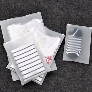 Travelling Storage Bag Frosted Thick Plastic Reclosable Zipper Poly Organizer Storage Packaging For Clothes Shoes Jewelry