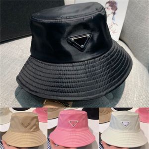 버킷 모자 모자 PA ​​남성을위한 반동식 삼각형 로고 Beanie Casquettes 야구 어부 버킷 모자 패치 워크 고품질 여름 태양 바이저