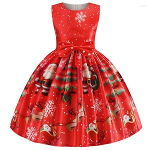 Mädchen Kleider Baby Mädchen Weihnachten Kleid Kostüm Prinzessin Mädchen Jahr Party Kinder Kinder Kleidung Infantil Vestidos Rote Kleidung