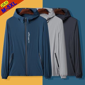 Jackets masculinos 5xl Jackets de acampamento Homens Mulheres amantes do Windbreaker Coats feminino Cloadas Sol Clothing Summer Ultrathin Running usando esporte masculino Top 230310