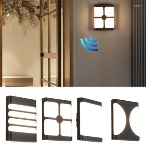 Wall Lamps 12W LED Light Waterproof IP65 Porch Modern Lamp Sound Control Sensor Courtyard Garden Outdoor