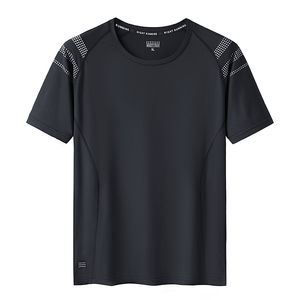 メンズTシャツクイックドライスポーツTシャツメンズ半袖夏のカジュアルホワイトプラス特大6xl 7xl 8xl 9xlトップティージムTシャツ服230310