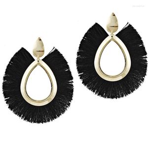 dangle earrings fringe fan tassel for women pendientes fashion bohemian est drop 2023