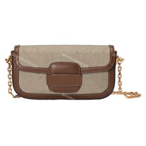 2023 Designerväskor 1955 Hobo Crossbody Axelväska Underarm Handväskor För Kvinnor Kedjeklaff i äkta läder Purese Lyxmode Långa väskor damer Plånbok