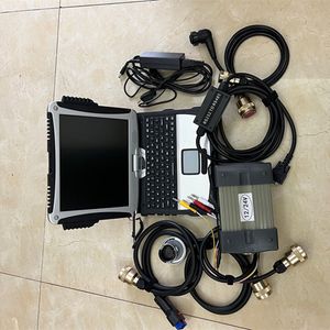 Ferramenta de diagnóstico V2014.12 MB Star C3 MB com laptop CF-19 I5 para carros de caminhões Benz prontos para uso